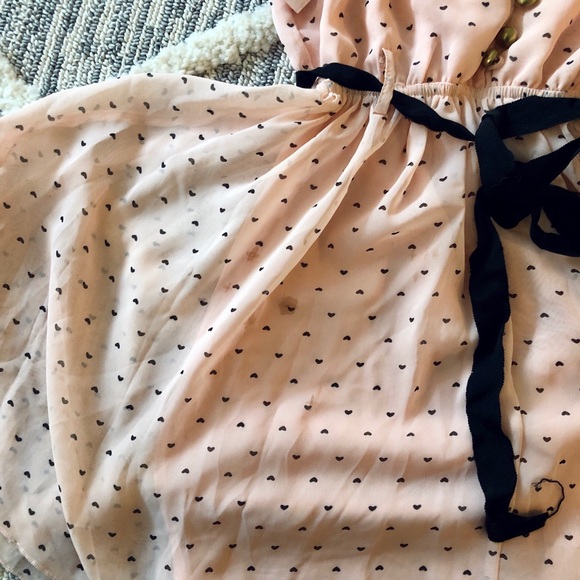 ASOS CHIFFON HEART TEA DRESS SIZE SMALL - Picture 8 of 8